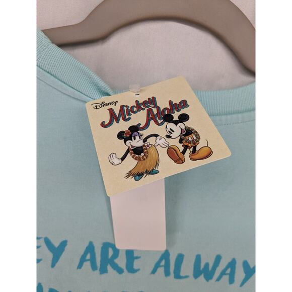 Disney Mickey Aloha Tank Dress M Green Midi Sleeveless Graphics Skateboard Crew - Picture 4 of 13